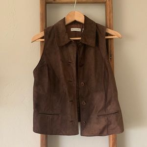 Ann Taylor Suede vest